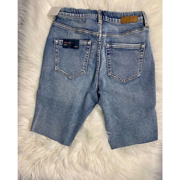 Jag Jeans Valentina High Rise Frayed Hem Denim Shorts Women's Size 0/25 NWT - Picture 13 of 13